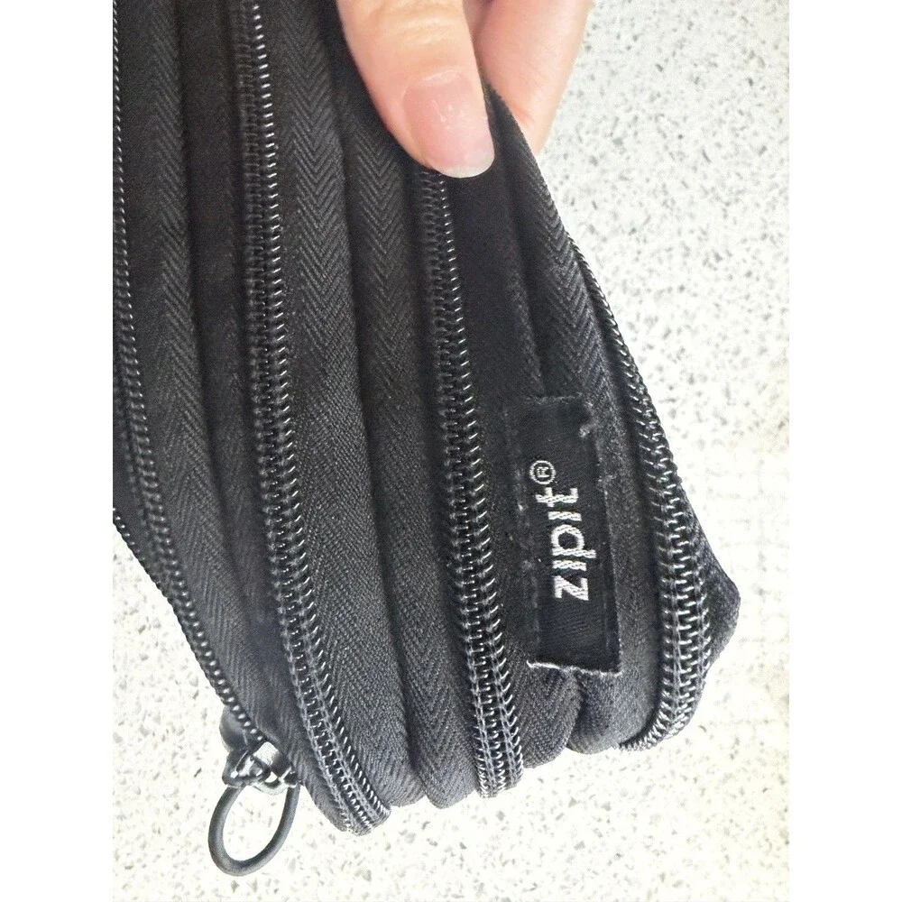 ZipIt Black Monster Pouch School Pencil Bag With White Teeth